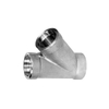 Conector en T de acero inoxidable lateral de 45 grados